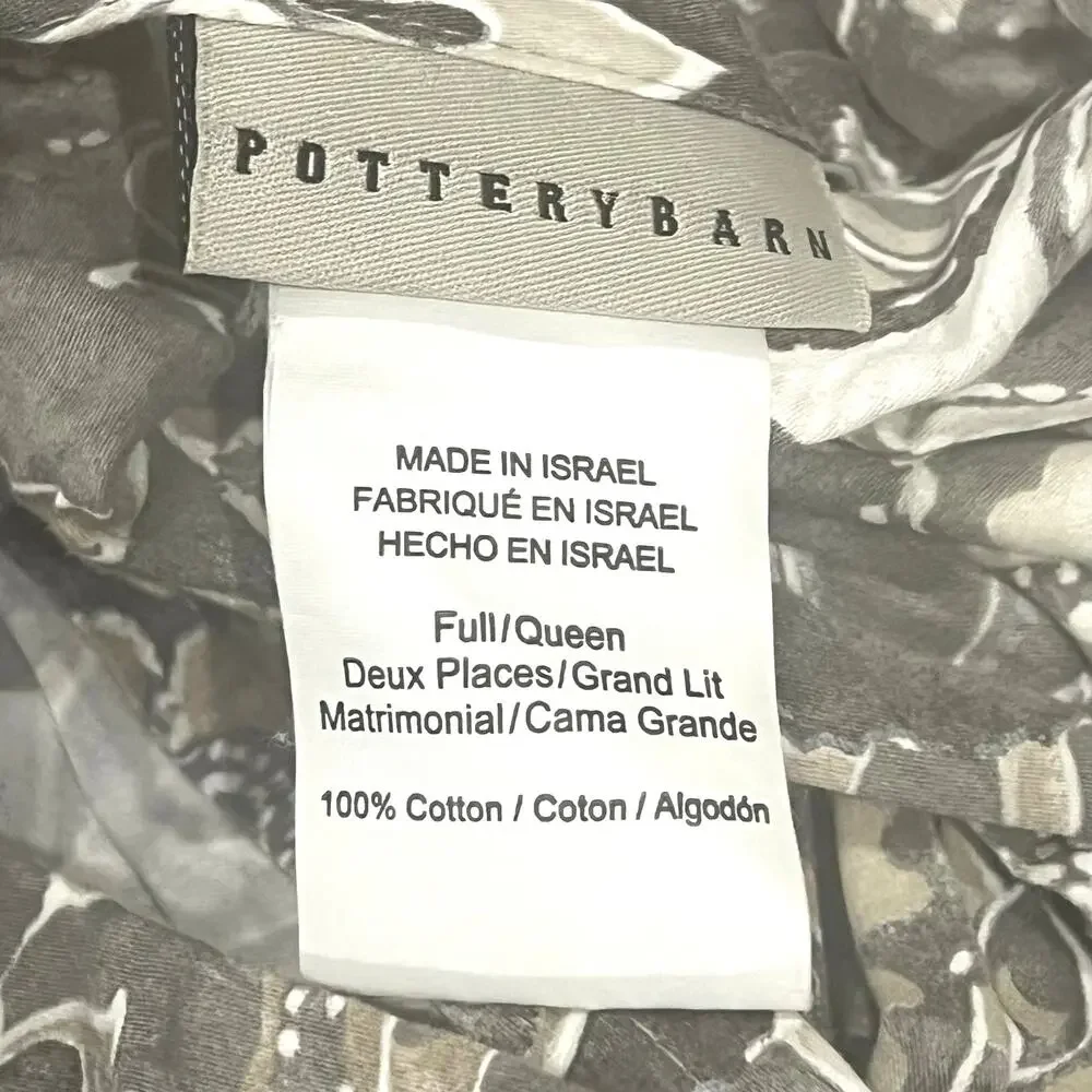 Pottery Barn Jacquelyn Medallion Paisley Queen Duvet Cover With 2 Euro Shams